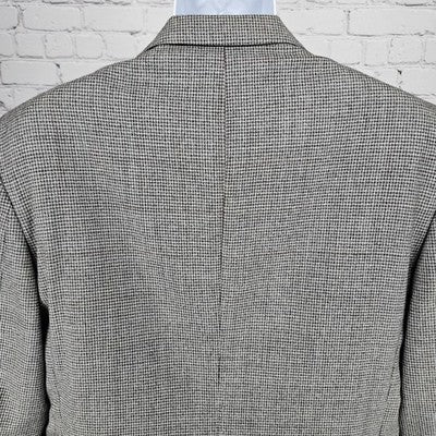 Jos A Bank Grey 100% Wool 2 Button Single Vented Notch Blazer Sport Coat 43R