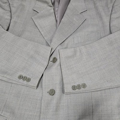 Georgio Giovanno Grey Wool Blend 3 Button Ventless Notch Blazer Sport Coat 43R