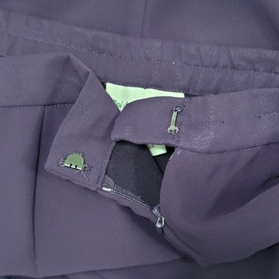 Coldwater Creek Purple High Rise Wide Leg Side Slits Pants Petite 12P (34x27)