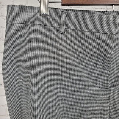 Chico's Grey Houndstooth Lightweight Stretch Pants Size 2S US 12S (35x25.5)