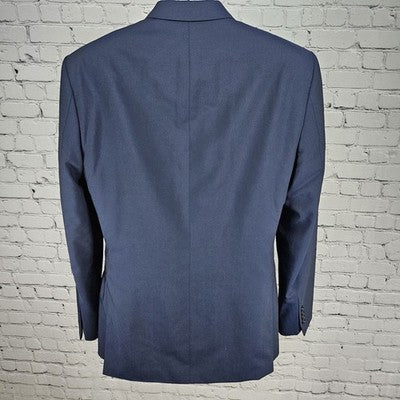 Ricardo Almeida Navy 100% Wool Felipe Pontes 2 Button Blazer Sport Coat 54 US 44