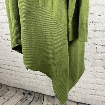 NWD Westbound Green Knit Ribbed Pullover V Neck Stretch Sweater Size 2X