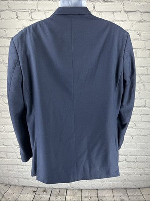 Giorgio Napoli Presidential Classic Blue Two Button Blazer Jacket Sport Coat 44R