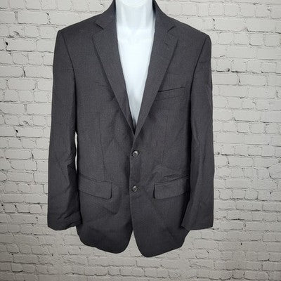 Wilke Rodriguez Grey Wool Blend 2 Button Vented Notch Blazer Sport Coat 38L