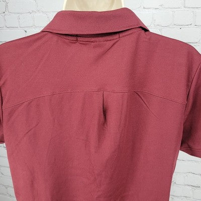 NWT Texas A&M University MS Analytics Burgundy Short Sleeve Shirt Top Medium M