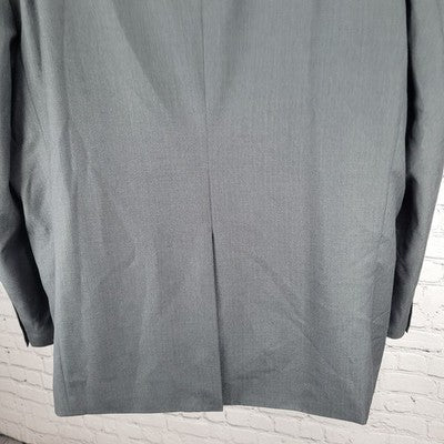 Van Heusen Grey 2 Button Single Vented Notch Blazer Suit Jacket Sport Coat 48R