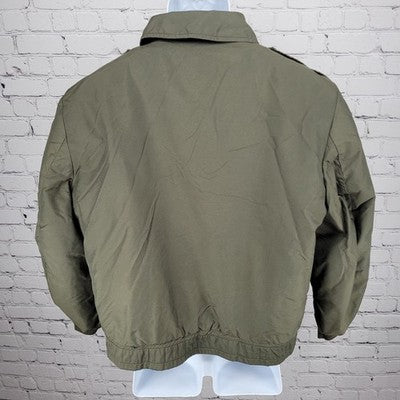 VTG Horace Small Apparel Co Green Thinsulate Full Zip Military Jacket USA 42R