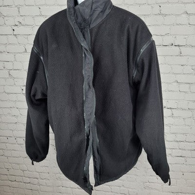 Whites Canada Black Insulated Fleece Lined Removable Sleeves Full Zip Jacket XL