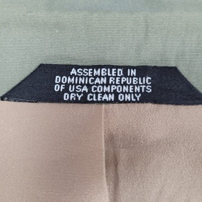 Haggar Gentleman's Closet Green Gray 2 Button Vented Notch Blazer Sport Coat 46