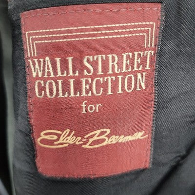 Wall Street Collection Grey 3 Button Notch Blazer Sport Coat USA Made Size 44R