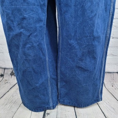Liberty Blue Denim 100% Cotton Carpenter Pockets Workwear Overalls Size 42x30