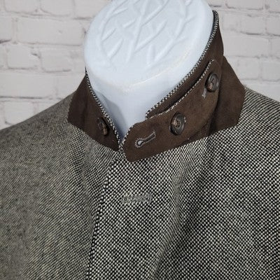 Ralph Ralph Lauren Black Beige 100% Lambs Wool 2 Button Blazer Sport Coat 42L
