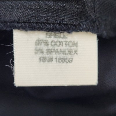 J. McLaughlin Black Cotton Grommet Mid Rise Cropped Pants USA Made 8 (30x25)