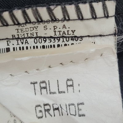 Terranova Black Back & Front Slit Straight Skirt Italy Made Size Large L (30x24)