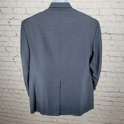VTG Southhampton Blue 2 Button Vented Notch Blazer Sport Coat USA 43