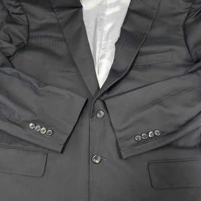 Tom James Black Executive Collection Notch Blazer Sport Coat USA Made Size 42
