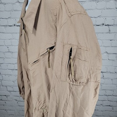 Carter Industries Tan Aramid Combat Vehicle Crewmen's Class 2 Coveralls Size XLS