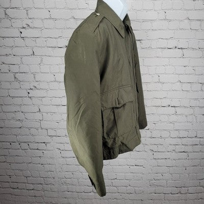 VTG Horace Small Apparel Co Green Thinsulate Full Zip Military Jacket USA 42R