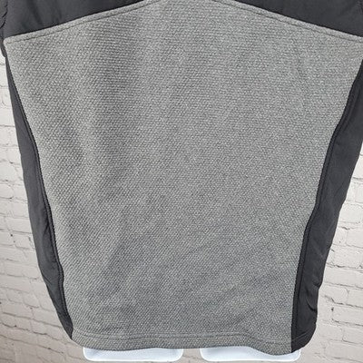 The Smart Factory Spyder Grey Black Full Zip Stand Up Collar Vest Gilet Medium M