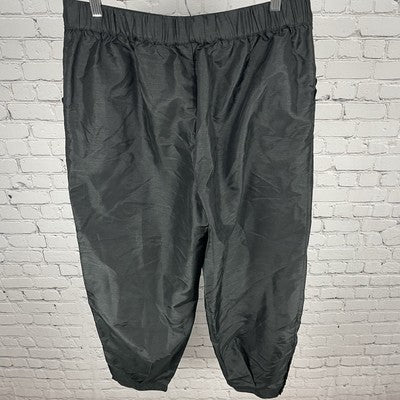 Kika Vargas Black Lightweight Elastic Waist Balloon Pants Size Large L 33x28.5