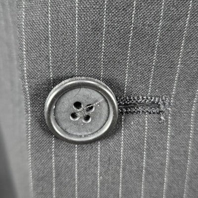 Tommy Hilfiger Black Wool Cashmere 3 Button Vented Notch Blazer Sport Coat 46R