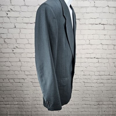 Vito Rufolo Blue 100% Wool 2 Button Ventless Notch Blazer Sport Coat Italy 40R