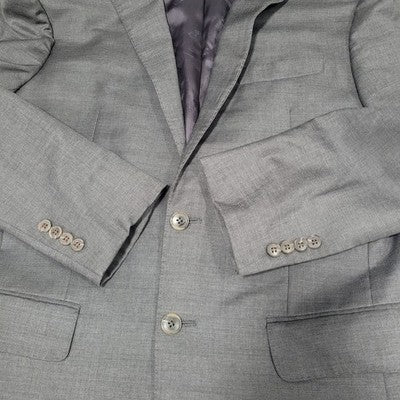 Jos A Bank Reserve Grey 100% Wool Super 120's Slim Fit Blazer Sport Coat 40R