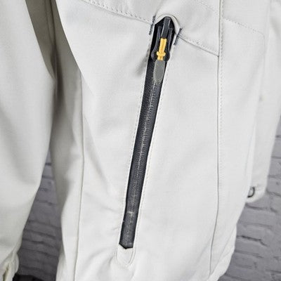 Auclair Ivory Waterproof Breathable Full Zip Stand Up Collar Jacket Large L
