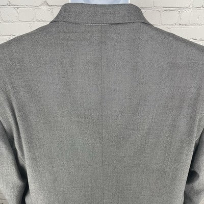 J. M. Haggar Grey Classic Fit 2 Button Vented Notch Blazer Sport Coat Size 44R