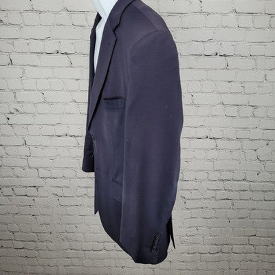 Jos A Bank Navy 100% Wool Tailored Fit Executive Blazer Sport Coat Size 42R