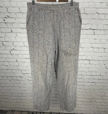VTG Lucia Grey Multicolor Wool Blend High Rise Pants USA Made Size 14 (29x29)