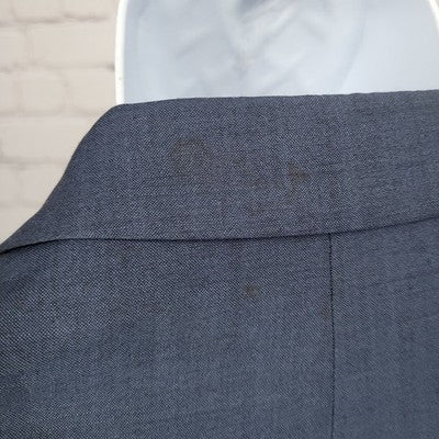 Express Blue Skinny Fit Innovator 2 Button Notch Vented Blazer Sport Coat 38