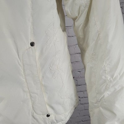 White Sierra Ivory Waterproof Breathable Hooded Insulated Zip Jacket Medium M