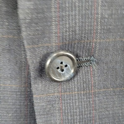 Hart Schaffner & Marx Navy Check 2 Button Vented Notch Blazer Sport Coat Size 44