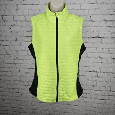 VSX Victoria's Secret Green Thermo Lite Pro Stand Up Collar Zip Vest Large L