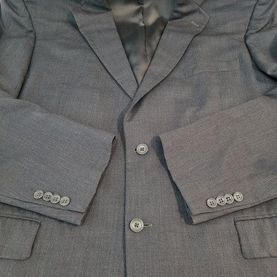 Joseph & Feiss Grey 100% Wool International Trio Blazer Sport Coat Size 48L