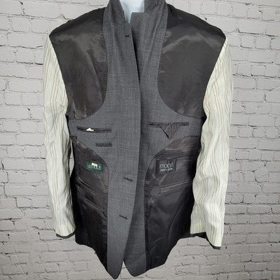 Lauren Ralph Lauren Grey 100% Wool 2 Button Notch Blazer Sport Coat Size 42R