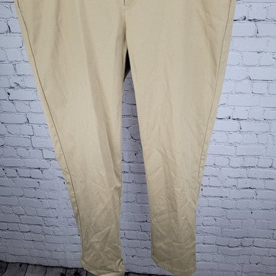 Jos A Bank Reserve Tan Tailored Fit Straight Leg Stretch Chino Pants 40x32