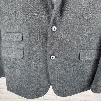 Paisley & Gray Herringbone Slim Fit Stretch Double Vented Sport Coat Size 46R