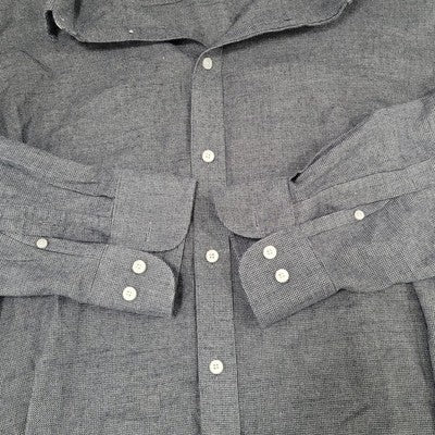UNTUCKit Grey 100% Cotton Wrinkle Free Long Sleeve Button Up Shirt Size XXL