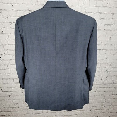 Aldrich Navy Super 130's Worsted Wool 2 Button Notch Blazer Sport Coat Size 44S