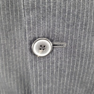 Joseph Abboud Grey 100% Wool Pinstriped 2 Button Blazer Sport Coat USA Made 40R