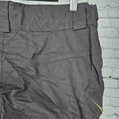 Columbia Brown Green Omni Tech Bugaboo Insulated Snow Ski Pants L (36x32) *tear