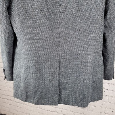 Jos A Bank Blue Silk & Wool Blend 2 Button Vented Blazer Sport Coat Size 42R