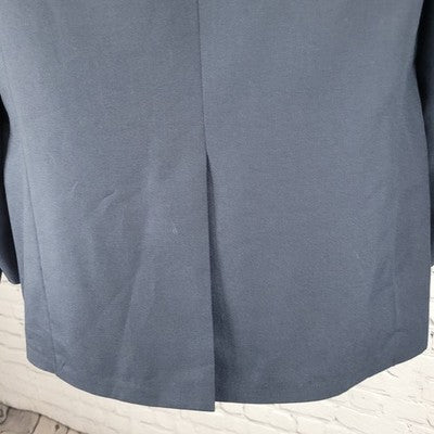 Barrister Navy 2 Button Single Vented Notch Blazer Sport Coat USA Made Size 38