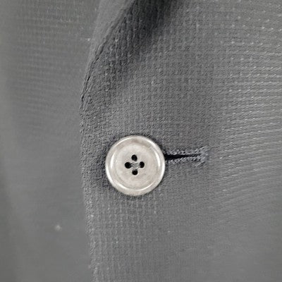 The Texas Clothier Black 1 Button Ventless Notch Blazer Sport Coat USA 42