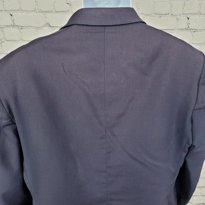 Jos A Bank Navy 100% Wool Tailored Fit Executive Blazer Sport Coat Size 42R