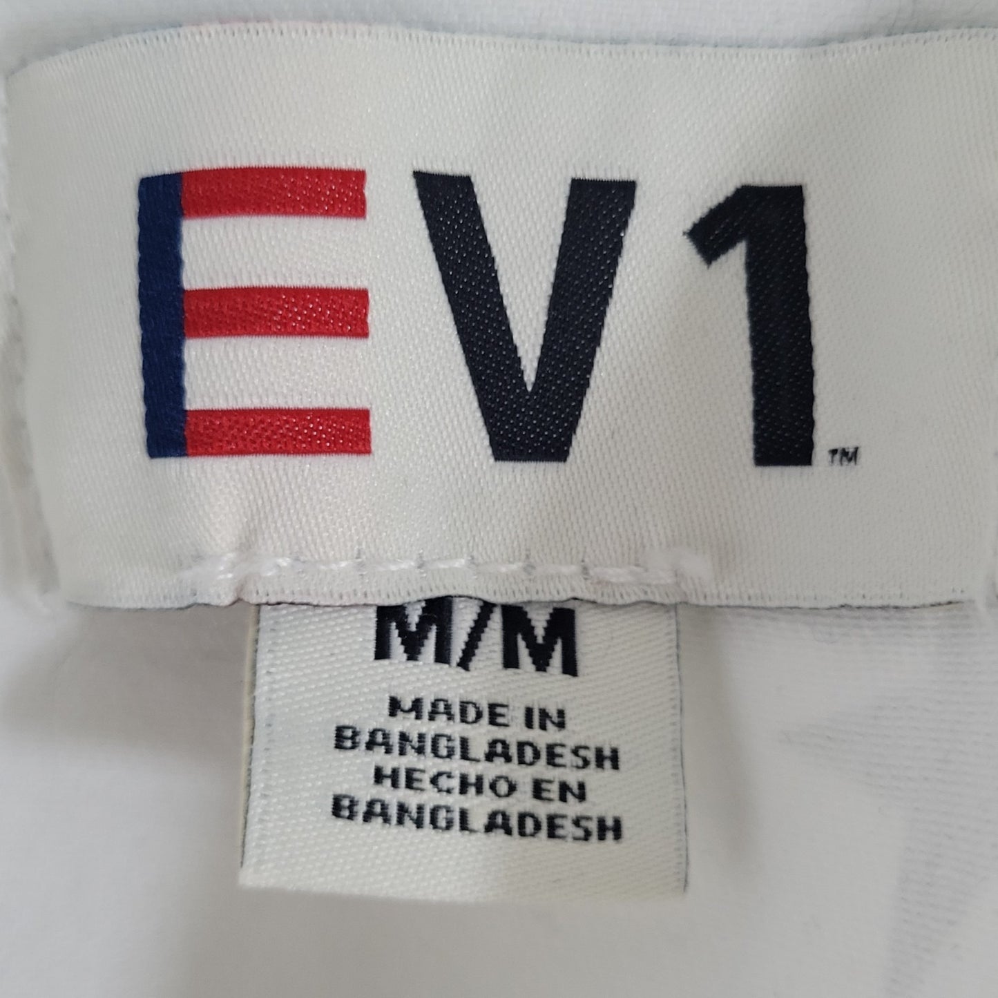 EV1 Ellen Degeneres White Denim Stars Hearts Collared Jean Jacket Medium M