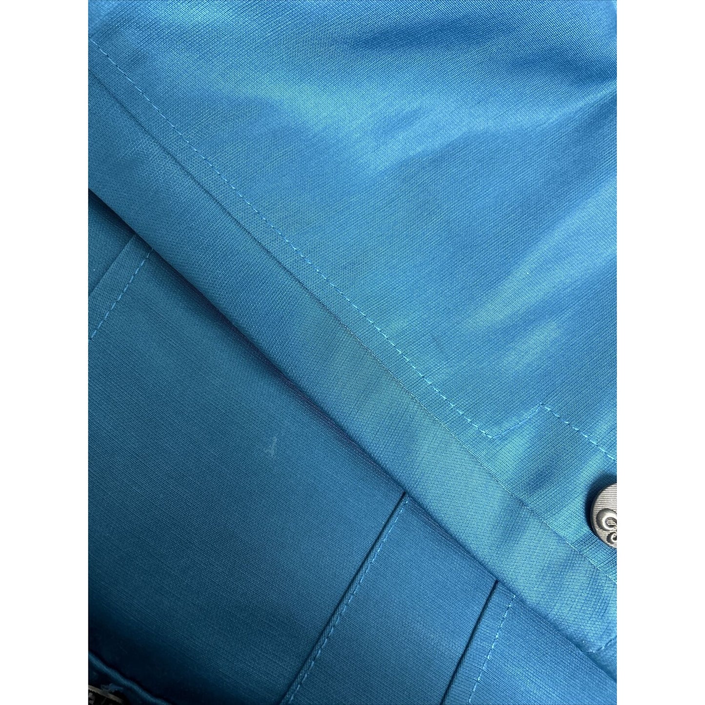 Vassari Los Angeles Blue Fleur De Lis Button Jacket Blazer Retro Men’s XL
