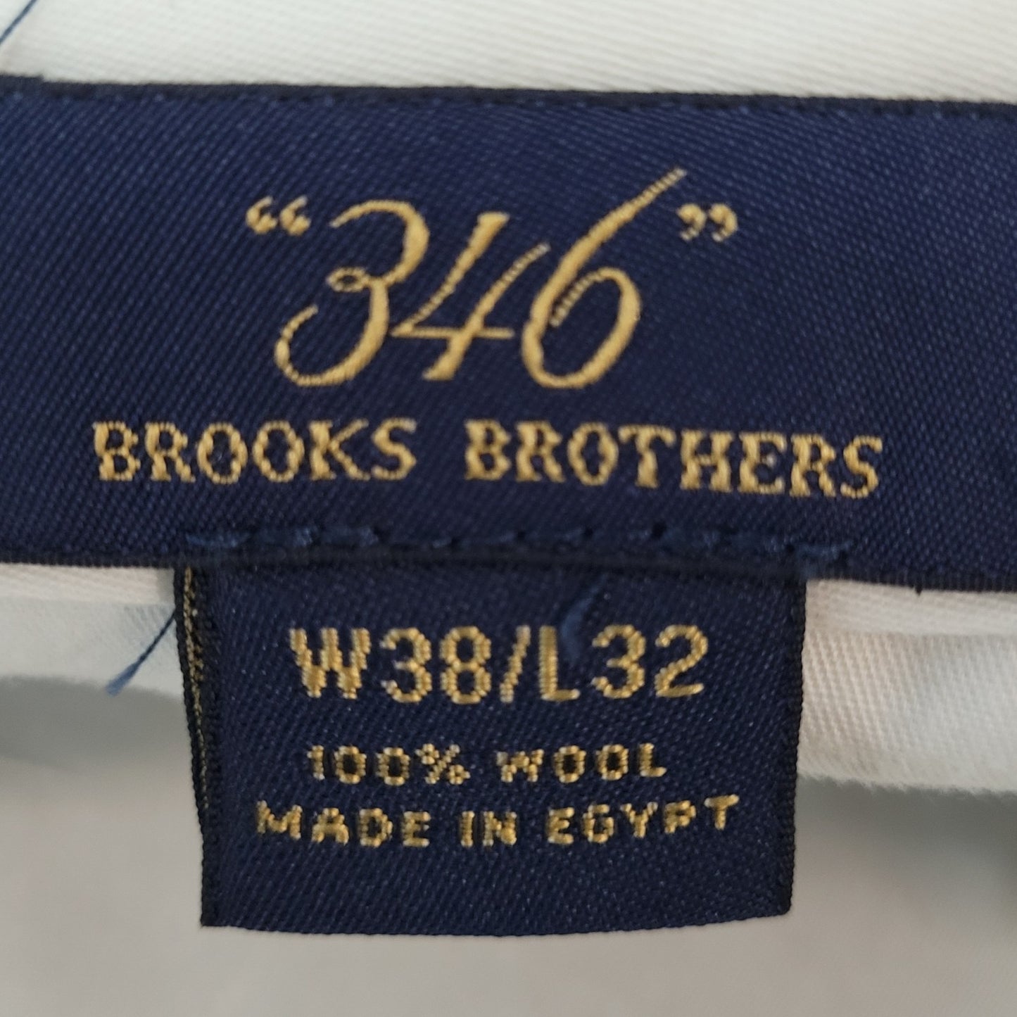 Brooks Brothers Brown 100% Wool 346 Pleated Dress Pants Size 38x32 (36x30)